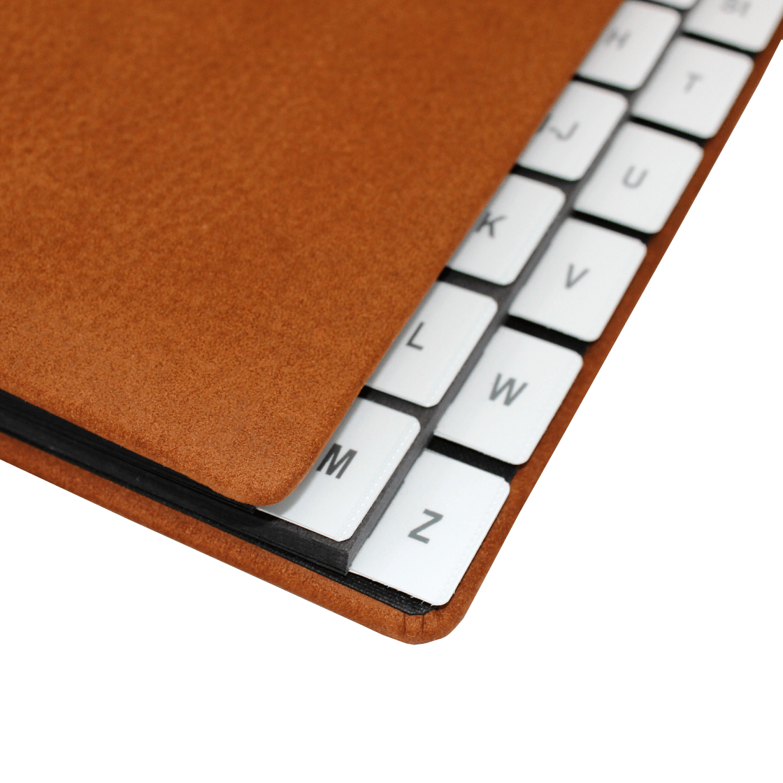 Pultordner Nubukleder mit Registern A-Z