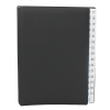 Pultordner mit Registern 1-31 aus genarbtem Vollrindleder in Schwarz
