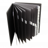 Pultordner mit Registern A-Z aus genarbtem Vollrindleder in Schwarz