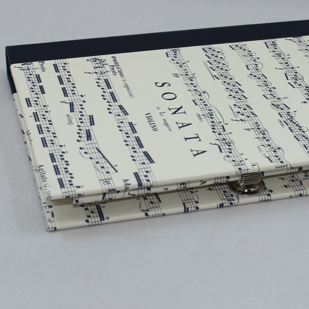 Einschreibbuch Sonata mit Stift in praktischer Halterung Notizbuch Sonata mit Stifthalter