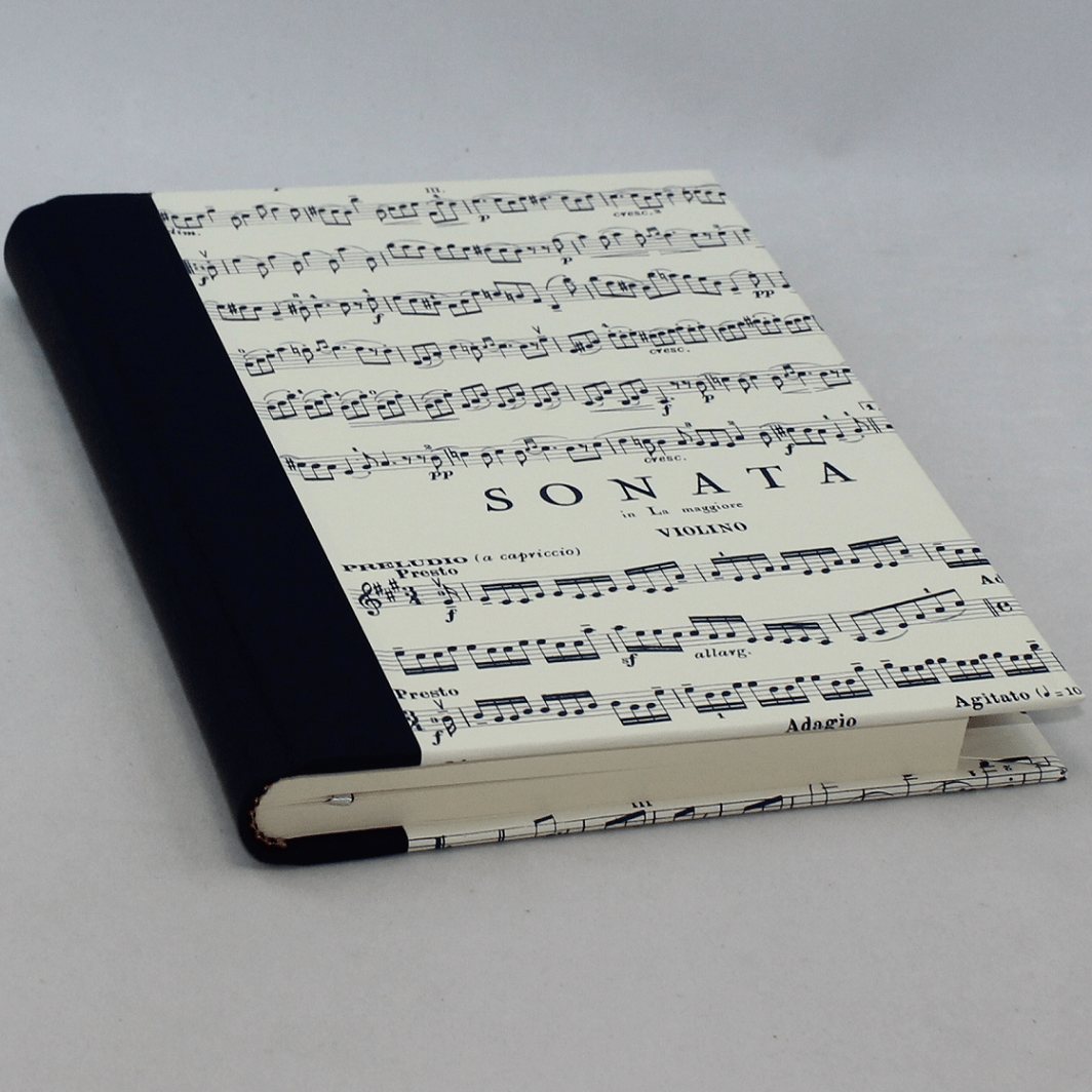 Einschreibbuch Sonata mit Stift mit gerundetem Buchrücken Notizbuch Sonata mit Stifthalter