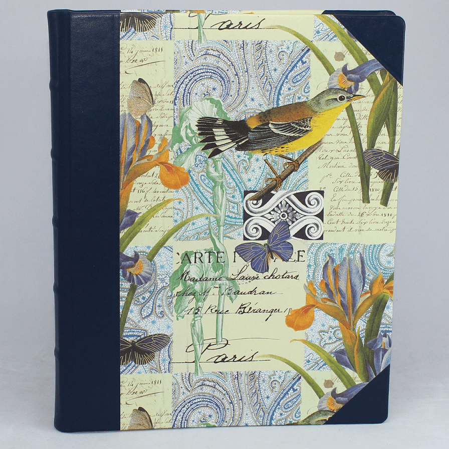 Gästebuch Lorenzo mit blauem Leder