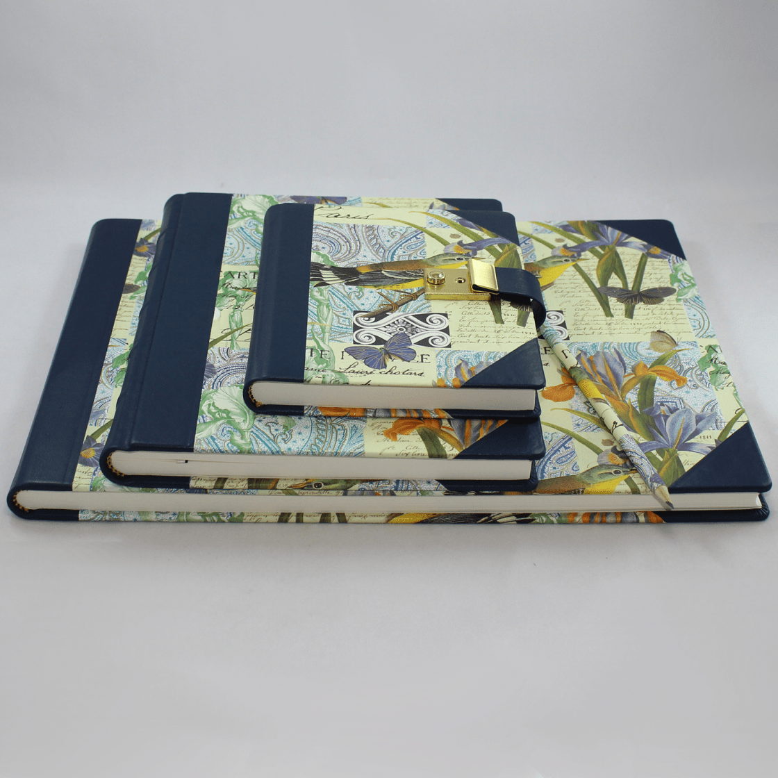 Kollektion Lorenzo mit blauem Leder Kollektion Lorenzo