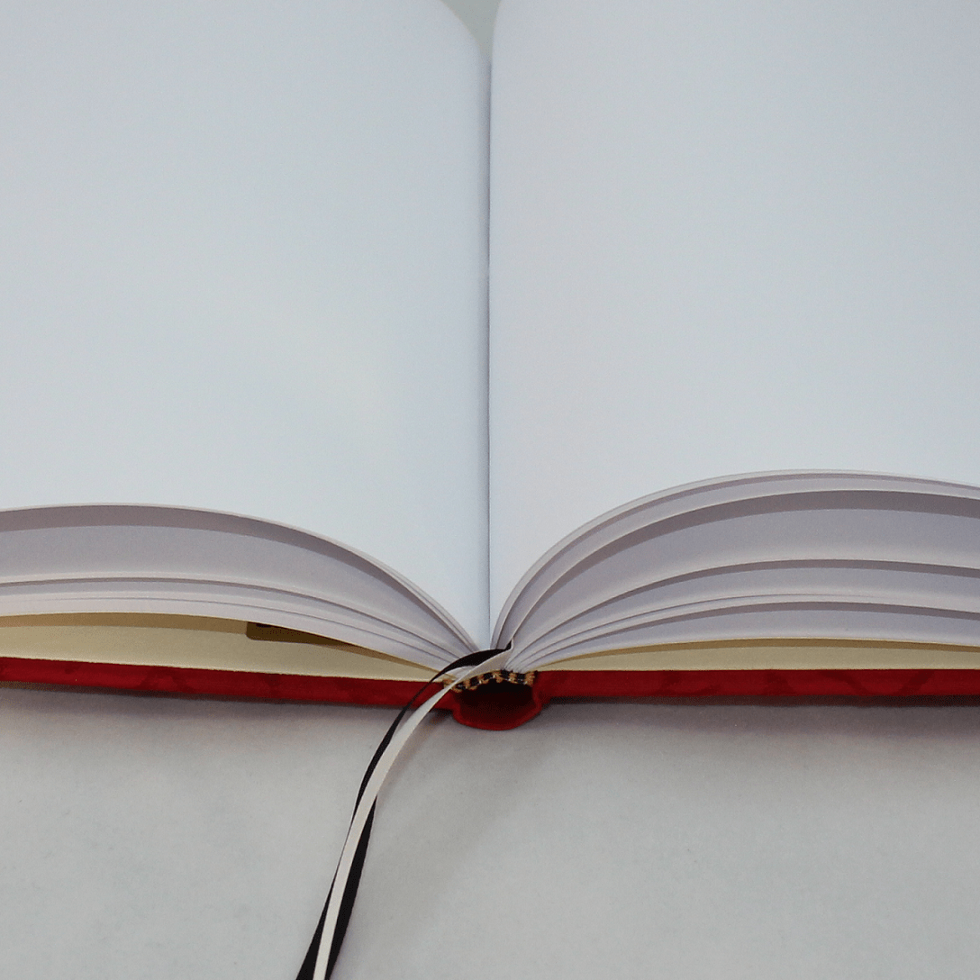 Gästebuch Campo rot aus bestem Einschreibpapier Gästebuch Campo rot