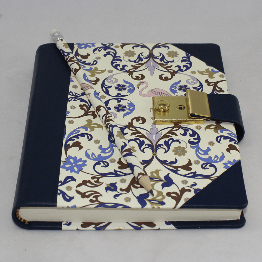 Tagebuch mit Schloss Flamingo