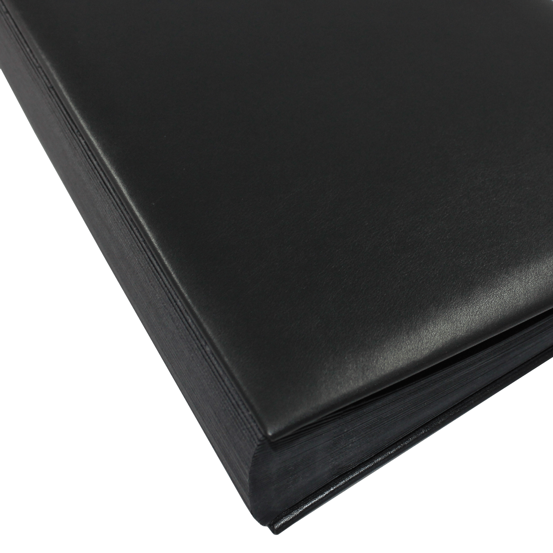 Pultordner mit Register 1-31 plus 1-12 aus glattem Vollrindleder in Schwarz
