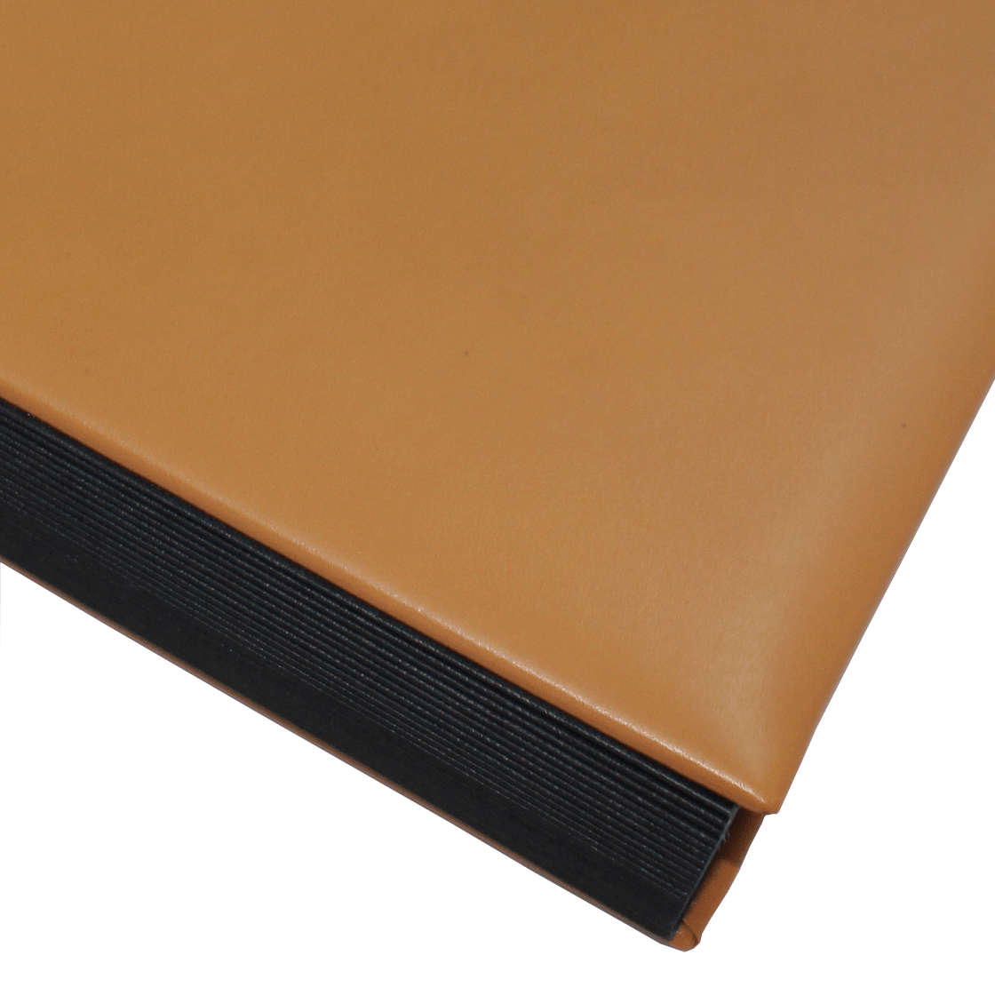 Pultordner mit Register A-Z aus glattem Vollrindleder in Cognac