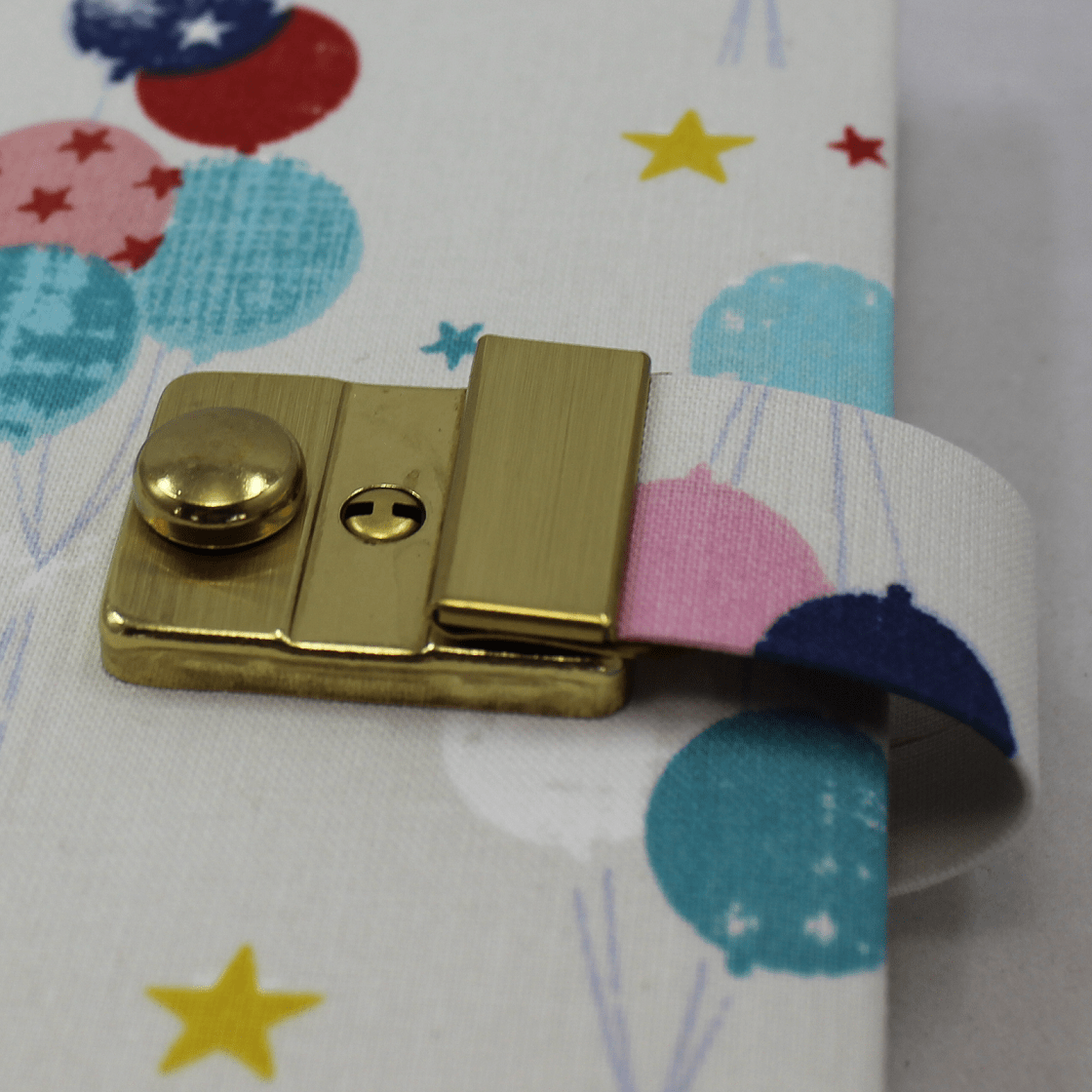 Tagebuch Luftballons in beige-blau