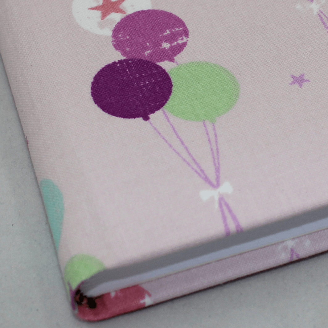 Tagebuch Luftballons in rosé-pink