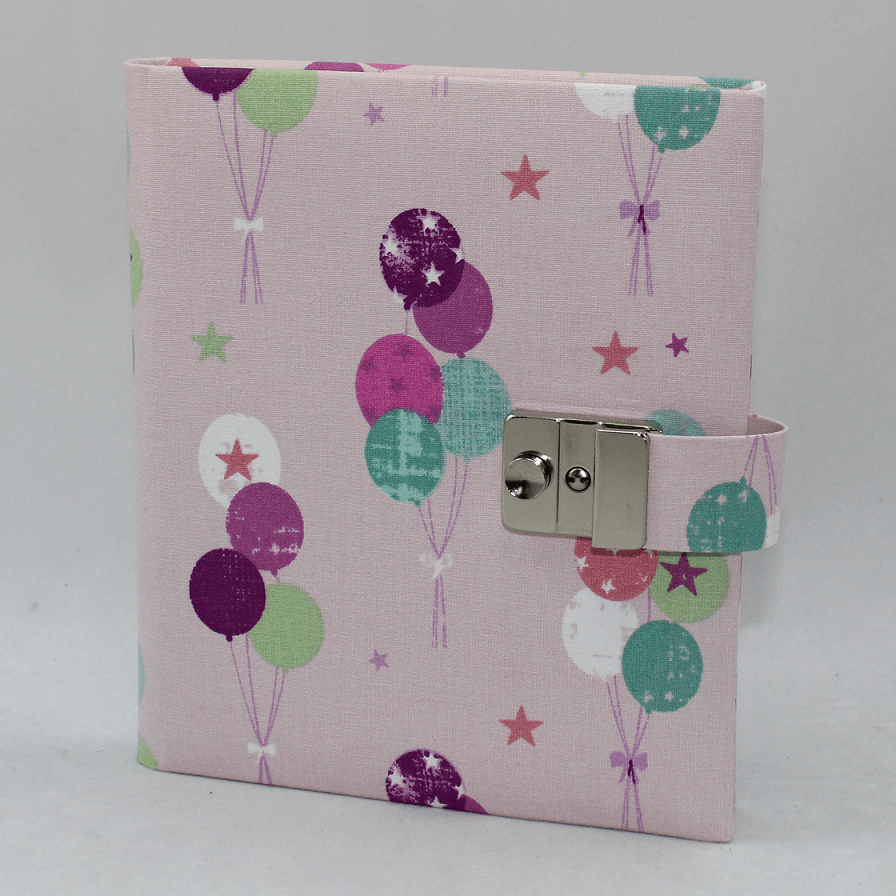 Tagebuch Luftballons in rosé-pink