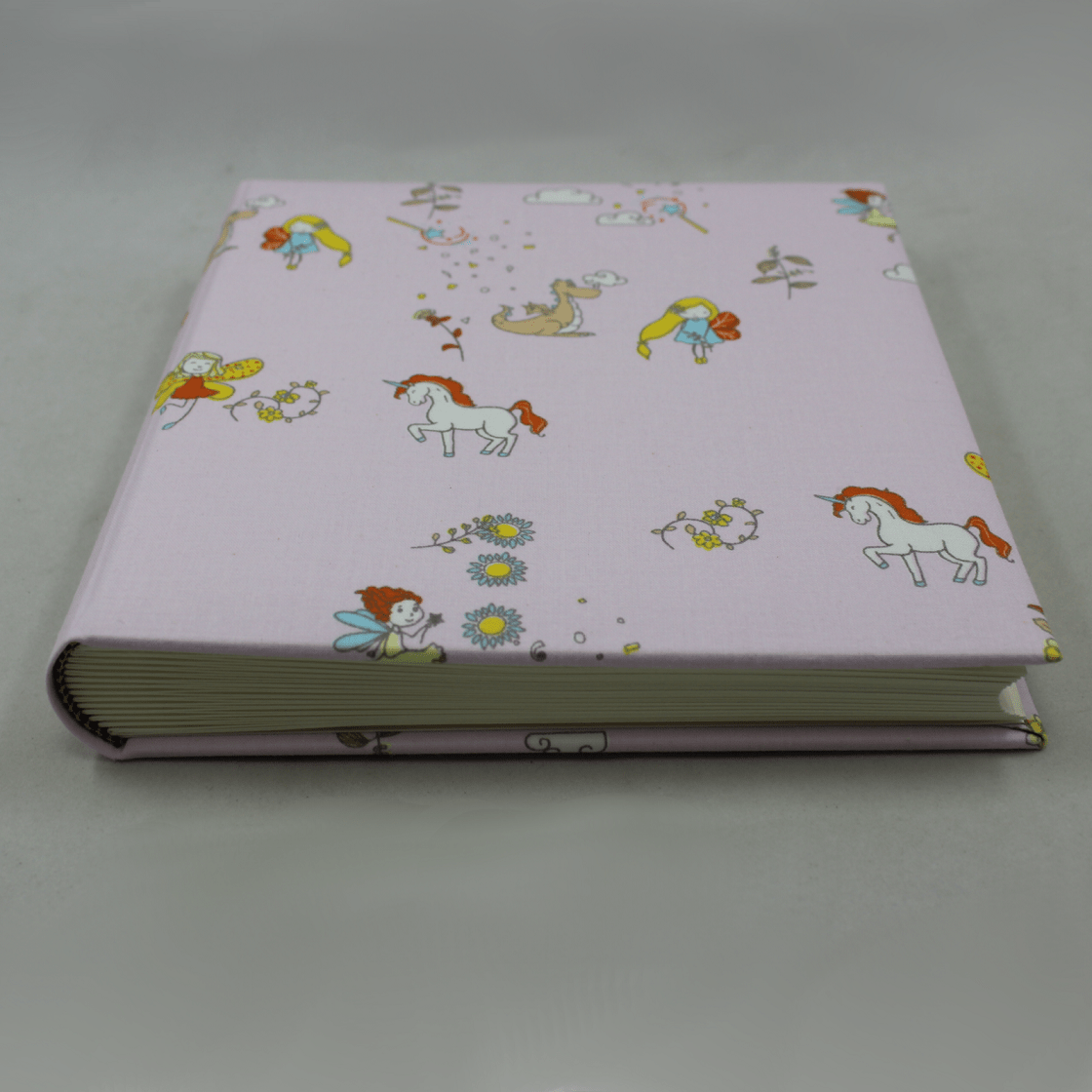 Fotoalbum Lilli mit buntem Druck Kinderalbum Lilly in rosé