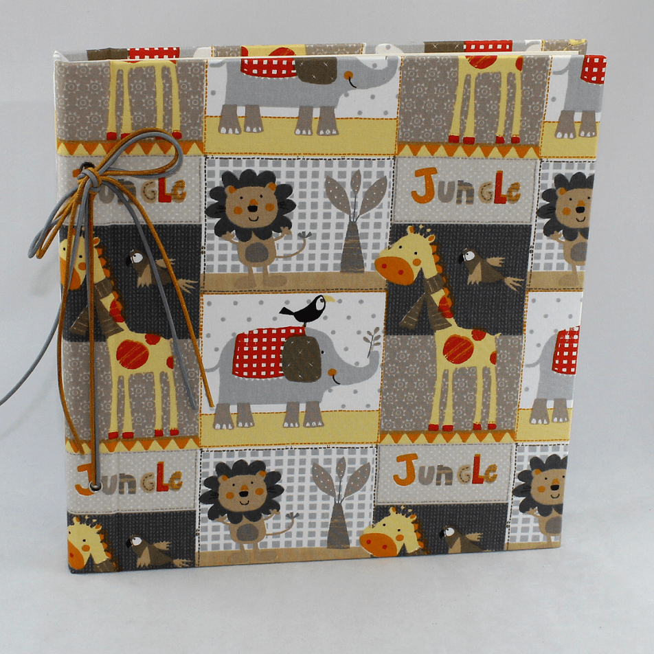 Kinderalbum Jungle beige mit Kordelbindung