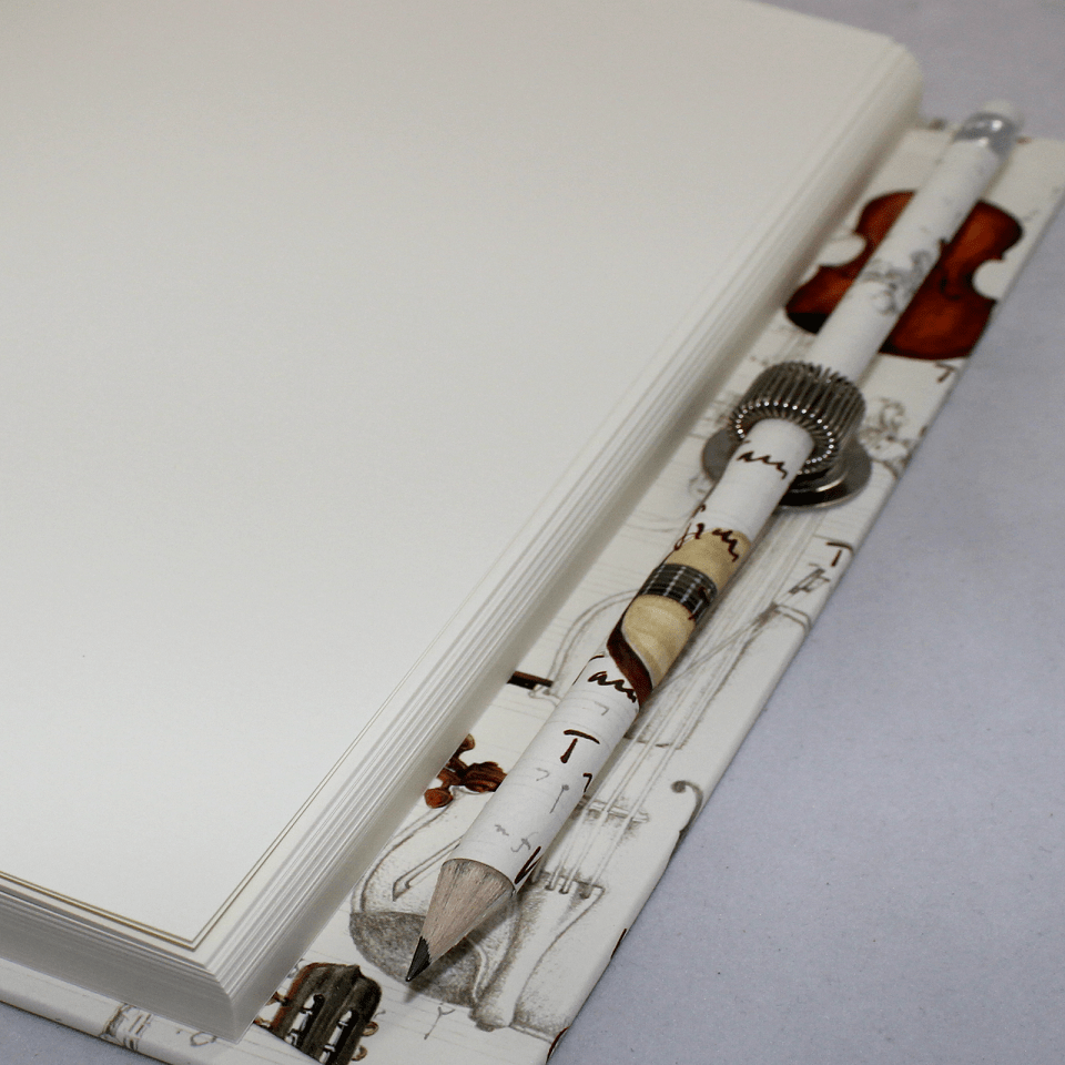 Notizbuch mit Stifthalter Instrumenti