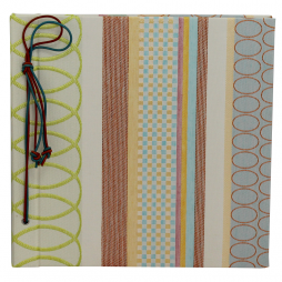 Fotoalbum mit Kordelbindung Senna grün-bunt