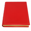 Gästebuch aus rotem Leder mit Goldschnittblock