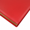 Gästebuch aus rotem Leder mit Goldschnittblock