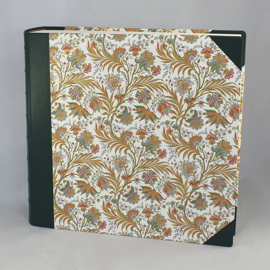 Fotoalbum Ciprio mit grünem Leder