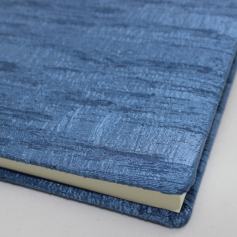 Gästebuch Gala hochkant in Blau