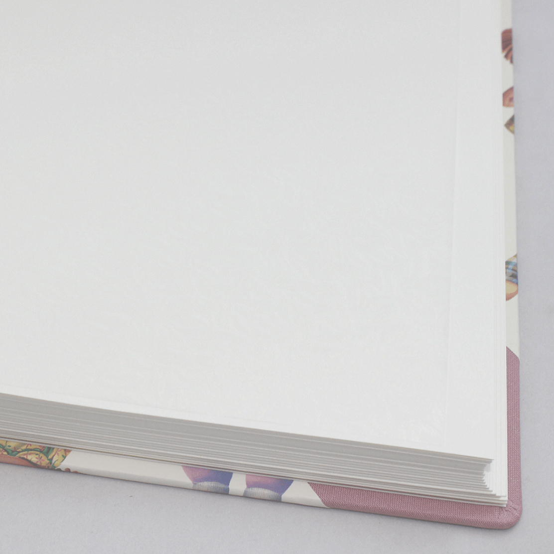 Kinderalbum Bambole rosé mit bestem Fotokarton Kinderalbum Bambole rosé