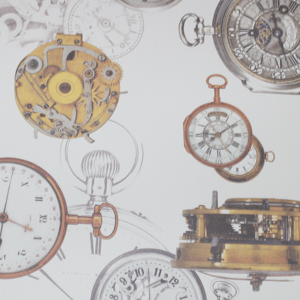 Notizbuch Time mit braunem Leder