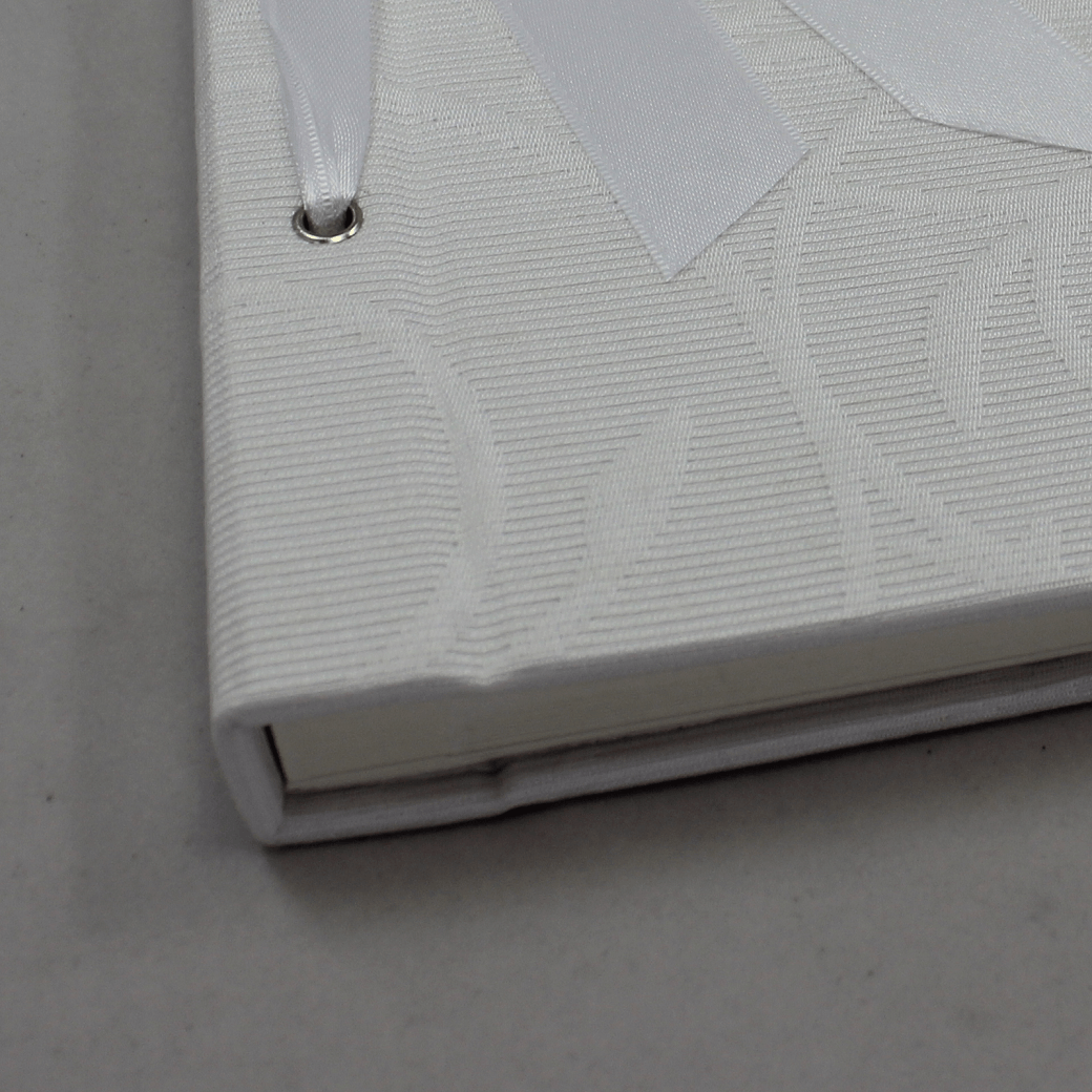 Fotokordelalbum Fiori in weiß Fotokordelalbum Fiori in weiß