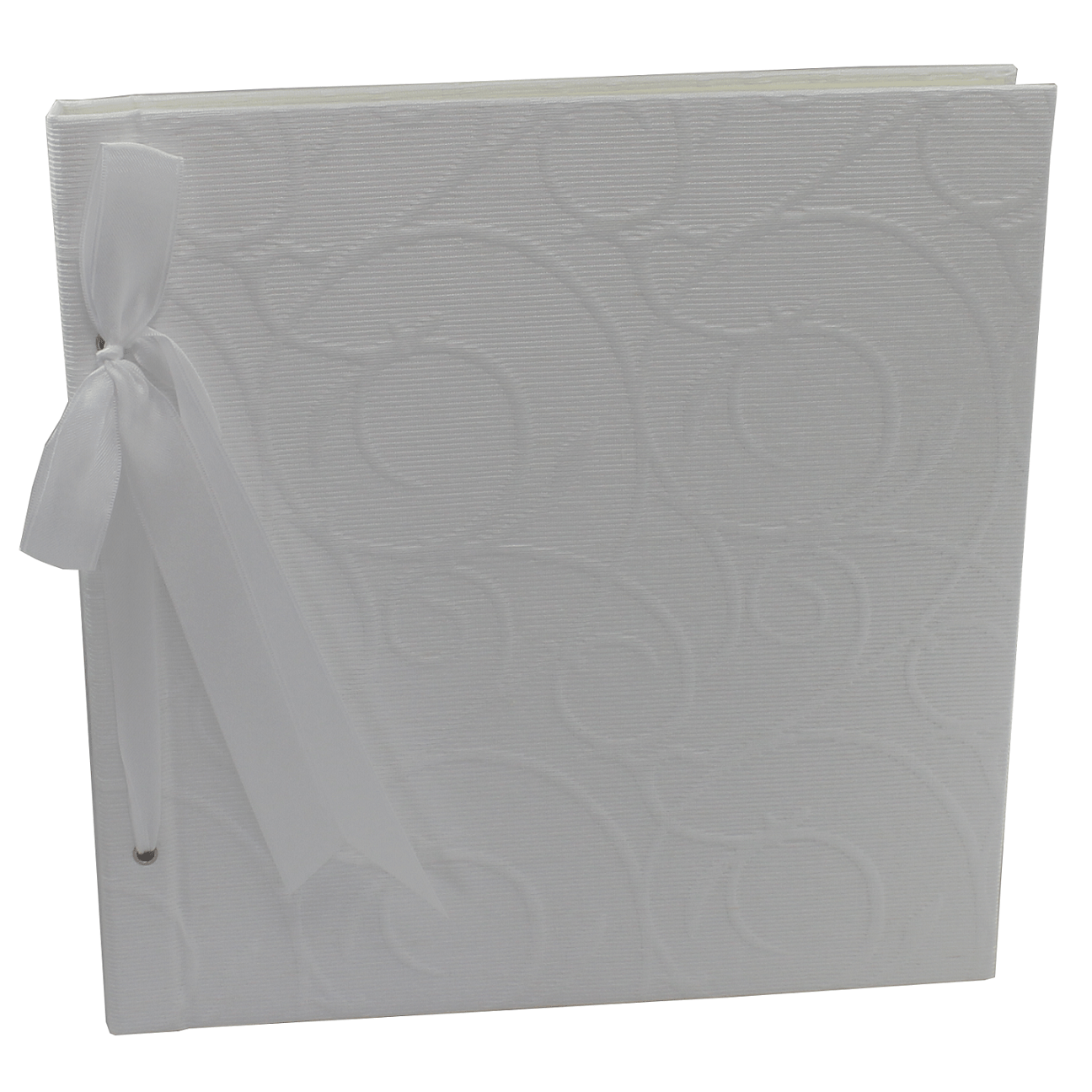 Fotokordelalbum Fiori in weiß