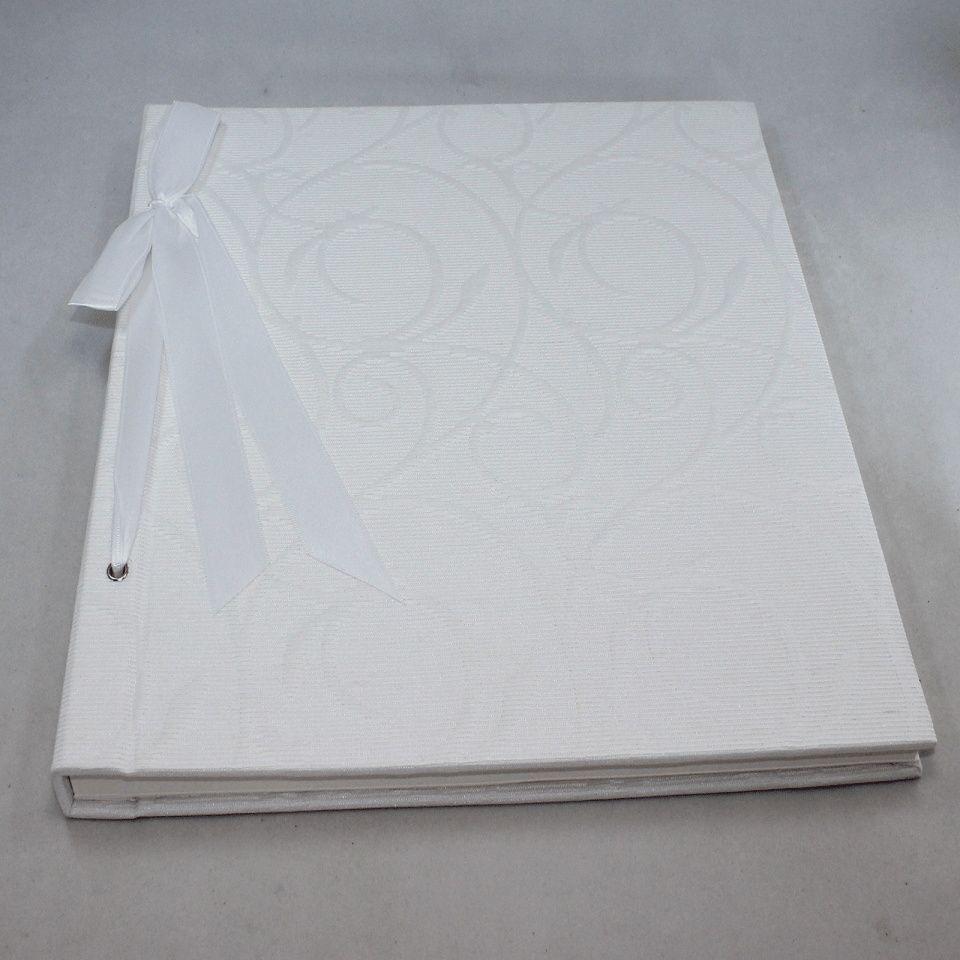 Fotokordelalbum Fiori in weiß Fotokordelalbum Fiori in weiß