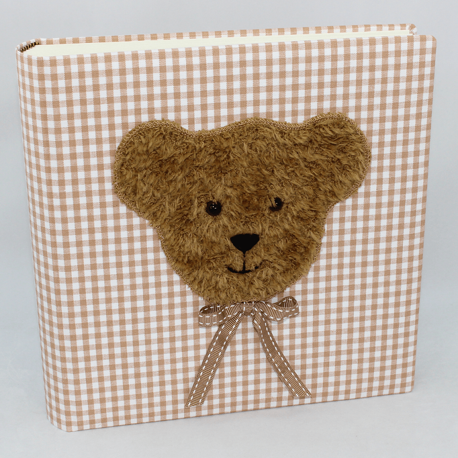 Kinderalbum Teddy braun Seitenansicht Kinderalbum Teddy braun