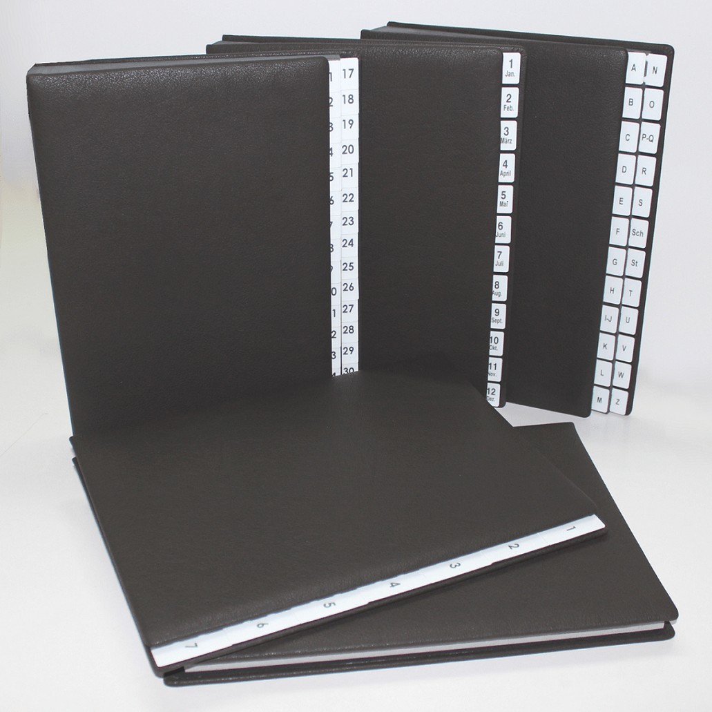 Kollektion aus Büffelleder Unterschriftenmappe aus Büffelleder