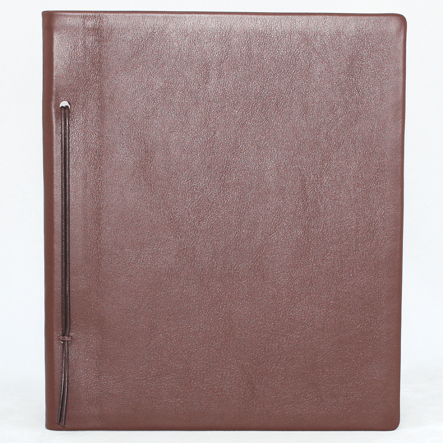 Business-Mappe DIN A4 aus braunem Vollrindleder