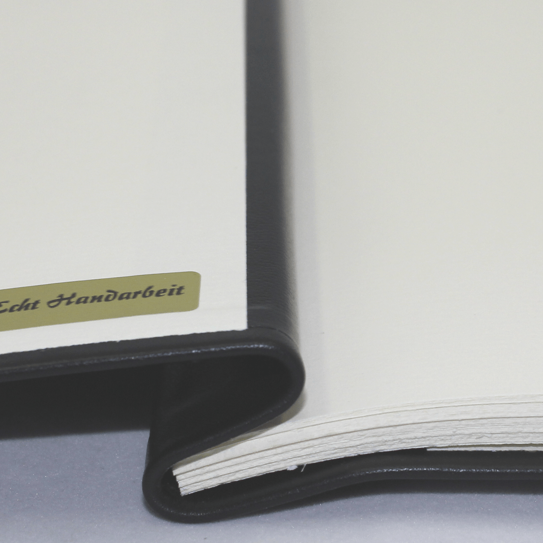 Business-Mappe DIN A4 aus schwarzem Vollrindleder