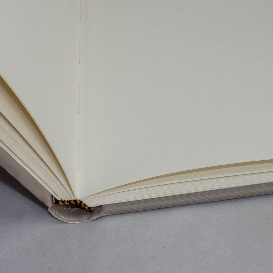 Foto-Gästebuch Wildleder in lattemacchiato mit Namensprägung