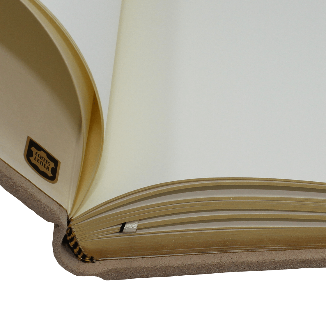 Hochzeitsgästebuch Just Married Wildleder in Latte macchiato