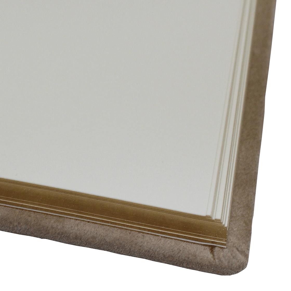 Hochzeitsgästebuch Just Married Wildleder in Latte macchiato