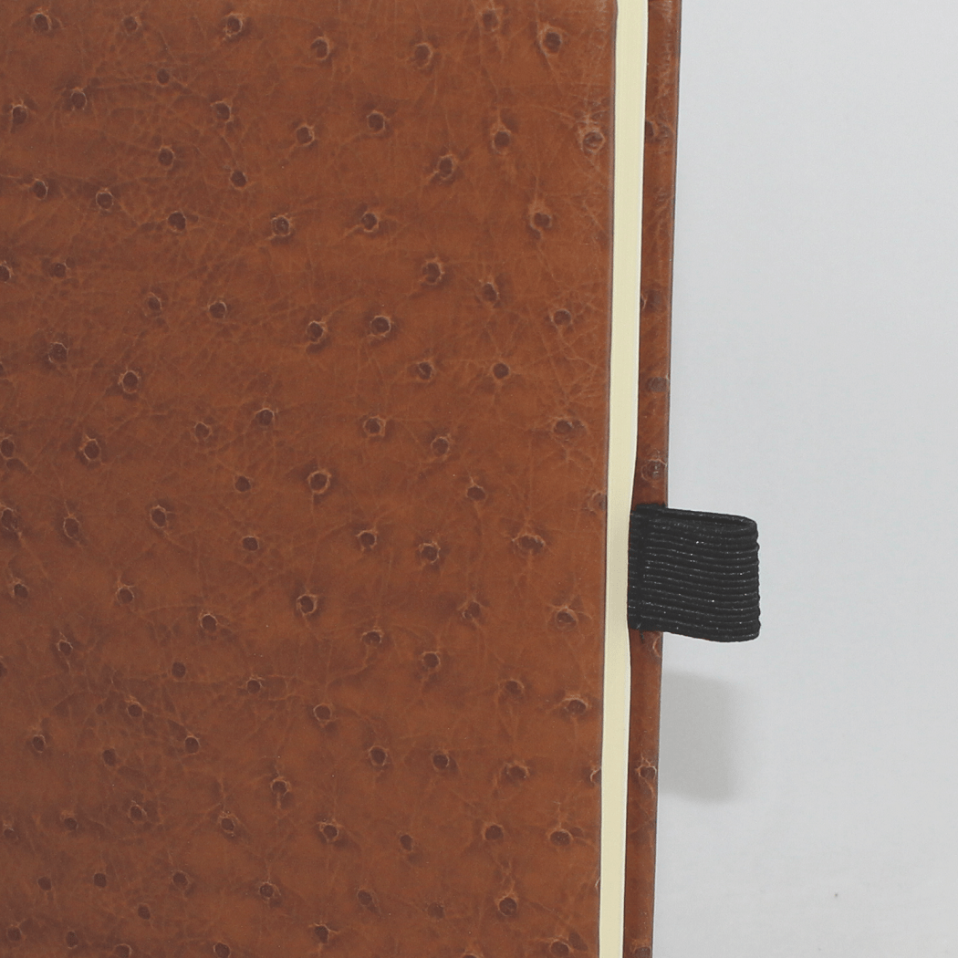 Kalender im Taschenformat in Straußenoptik