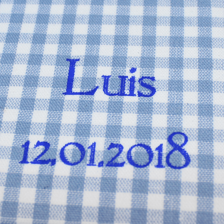 Tagebuch mit Schloss Karo in blau