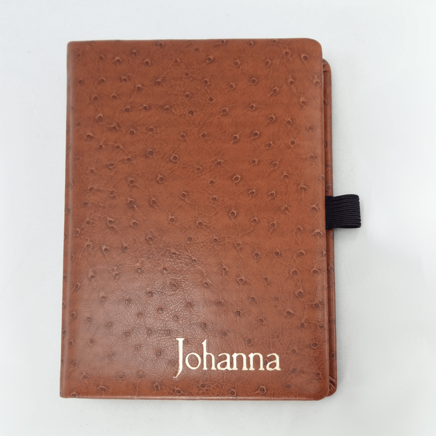 Kalender im Taschenformat in Straußenoptik