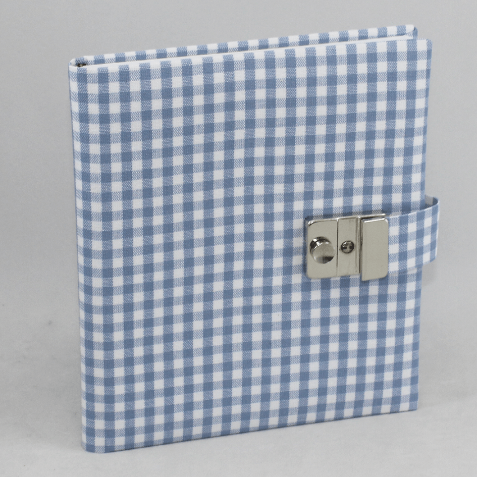 Tagebuch mit Schloss Karo in blau