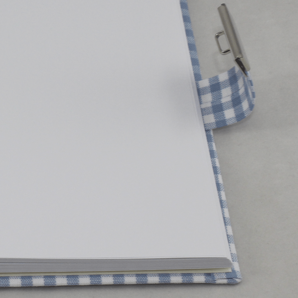 Tagebuch mit Schloss Karo in blau