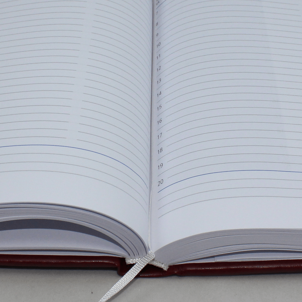 Taschenkalender DIN A5 aus Kunstleder für 2019