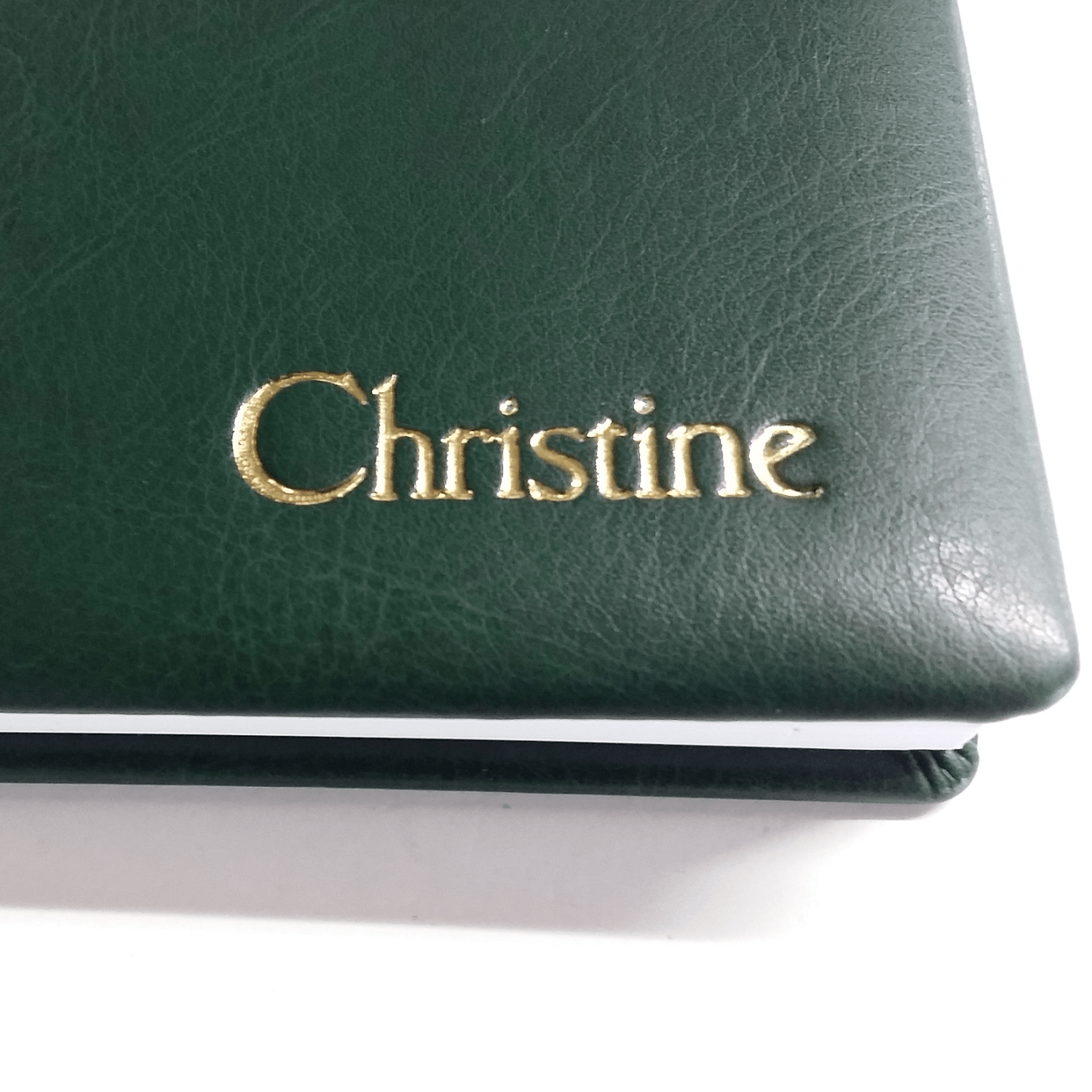 Taschenkalender DIN A5 mit Goldprägung des Namens Taschenkalender DIN A5 mit Goldprägung