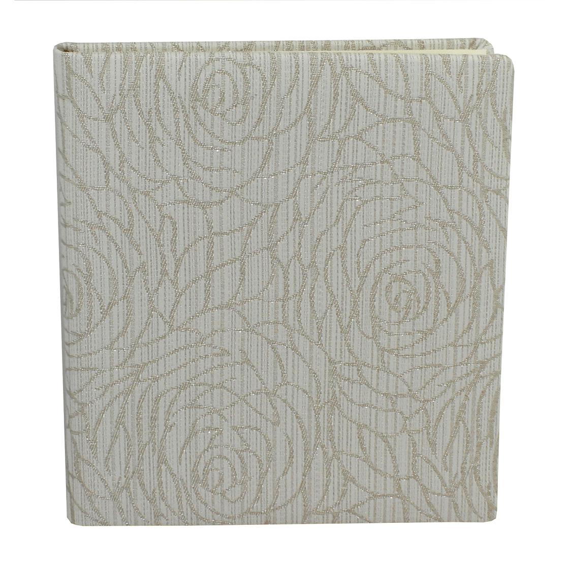 Gästebuch Rose hochkant in Creme