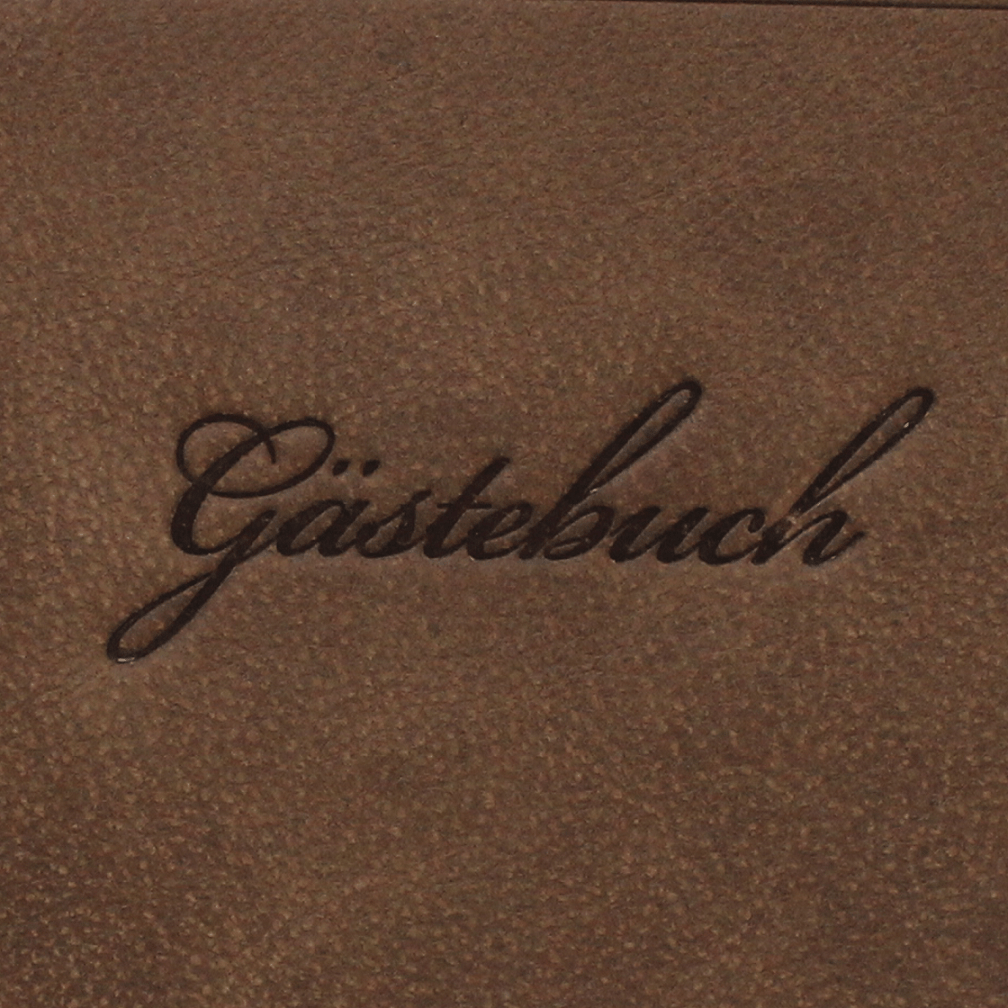 Blindprägung Gästebuch