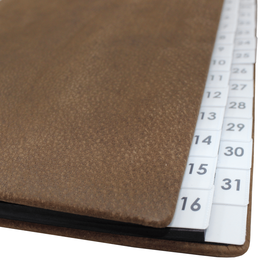 Pultordner Wasserbüffel Leder mit Monatsregister Pultordner aus Wasserbüffel Leder mit Register 1-31
