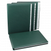 Pultordner mit Register 1-31 aus glattem Vollrindleder in Grün