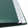 Pultordner mit Register 1-31 aus glattem Vollrindleder in Grün