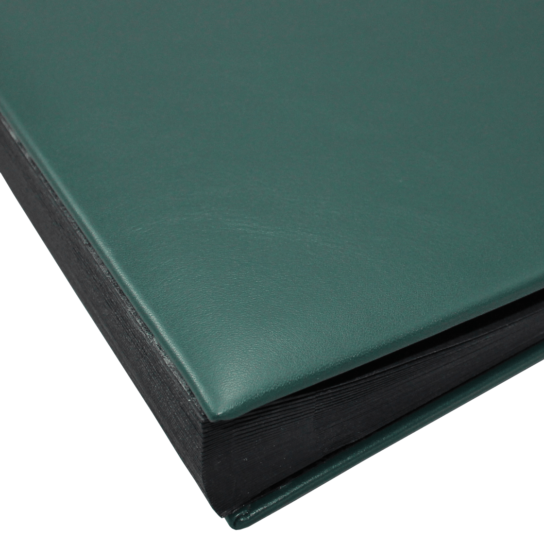 Pultordner mit Register 1-31 aus glattem Vollrindleder in Grün