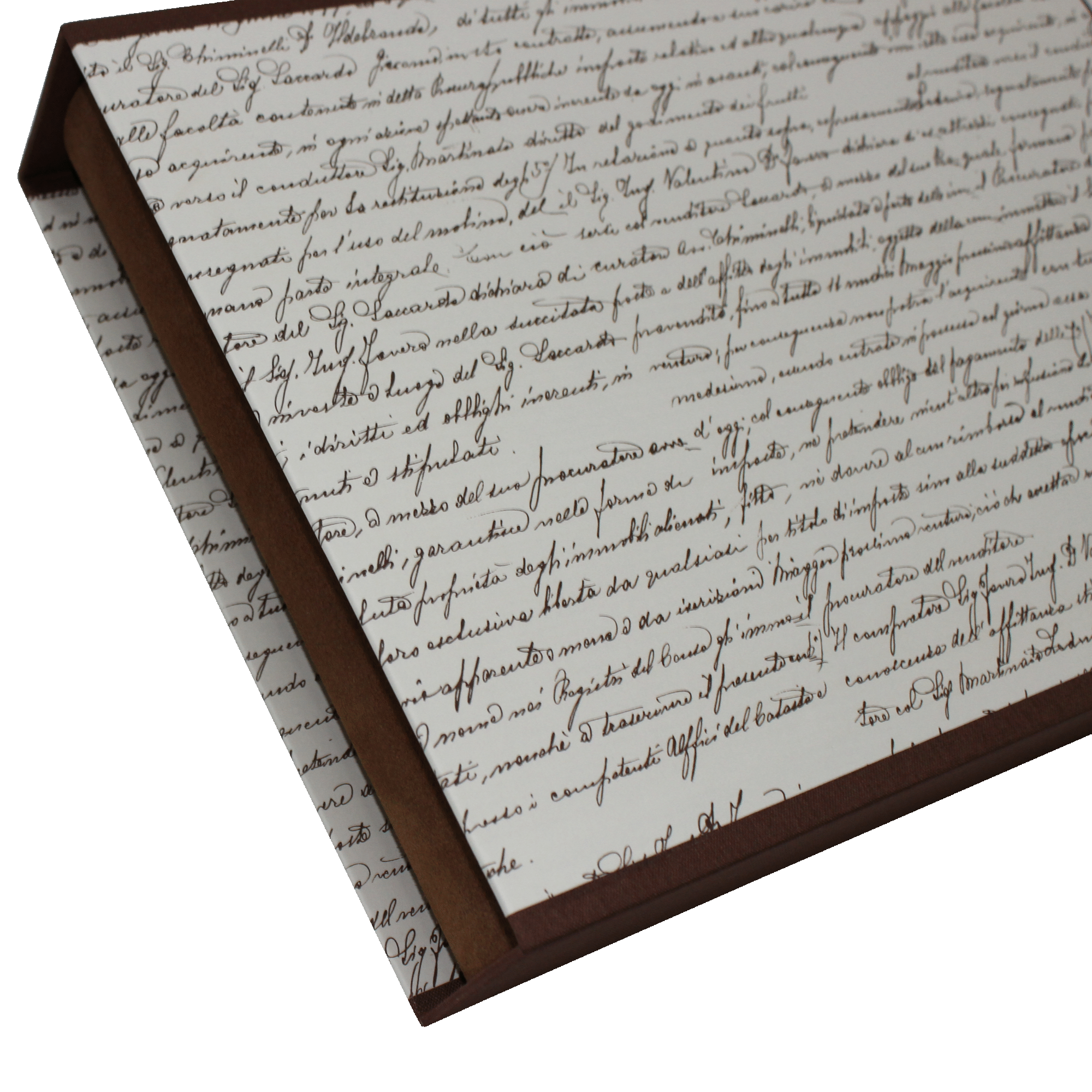 Designschuber dunkelbraun