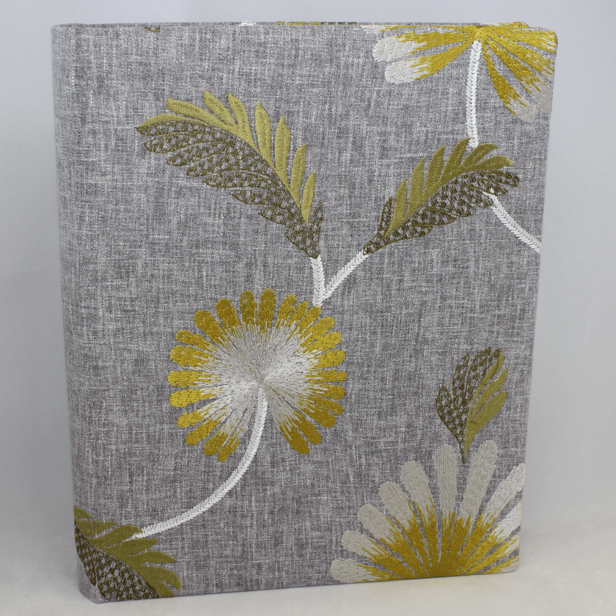 Fotoalbum Willow XL im Stoffeinband mit floraler Stickerei