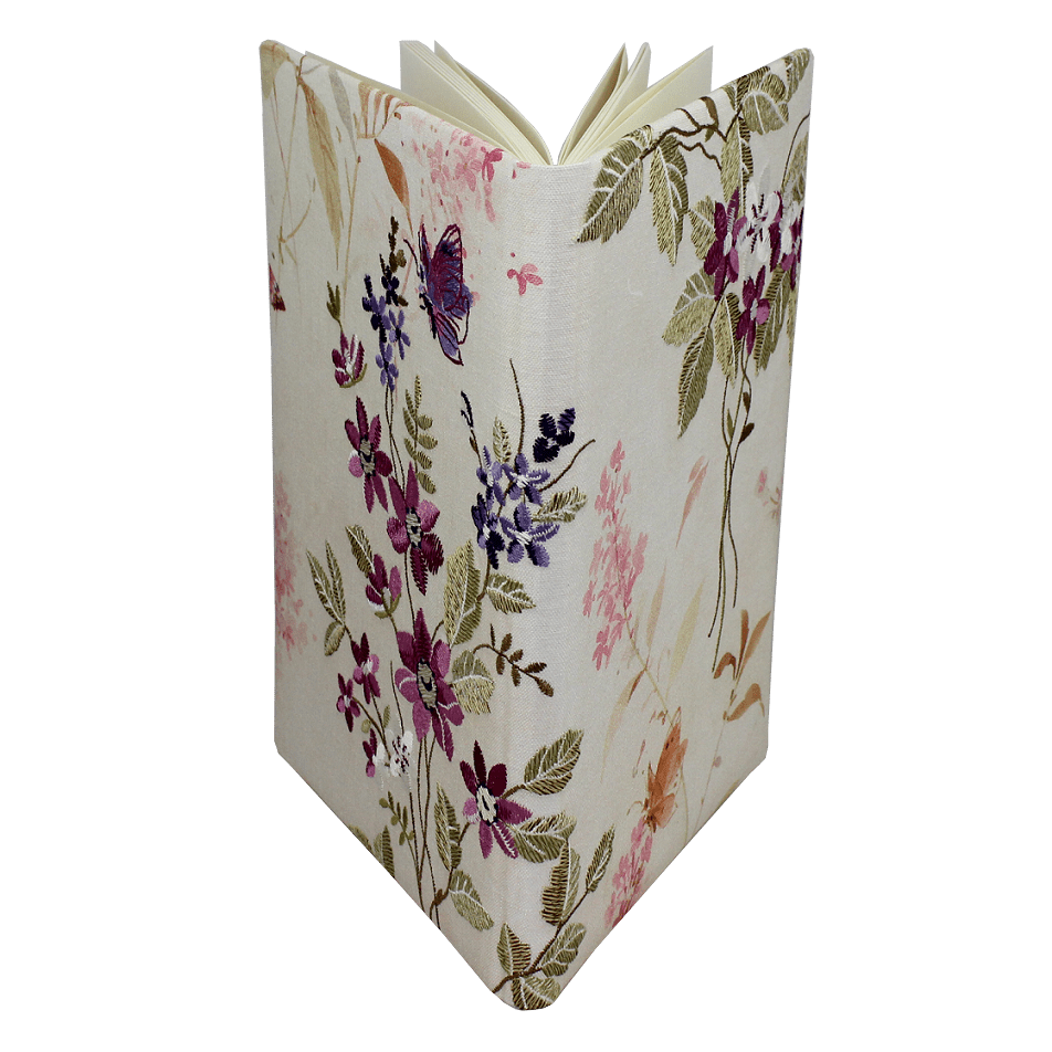 Gästebuch Milla im Hochformat mit buntem Blumenmotiv